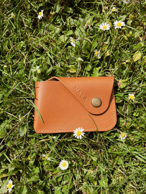 Cardholder - etui na karty, kolekcja "Kraków, karmelowy brąz, skóra naturalna Cardholder - etui na karty, kolekcja "Kraków, karmelowy brąz, skóra naturalna